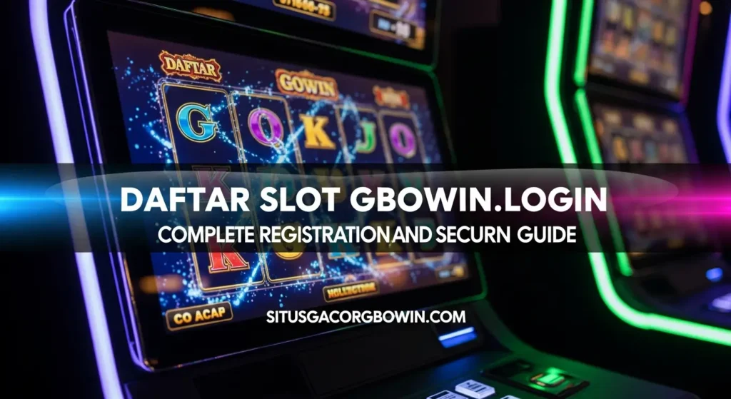 Daftar Slot Gbowin.login Complete Registration, and Secure Login Guide Daftar Slot Gbowin.login